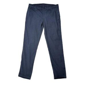 120% Lino Blue Linen Straight Leg Pants Size US 8 (44 Bulgaria) #1752